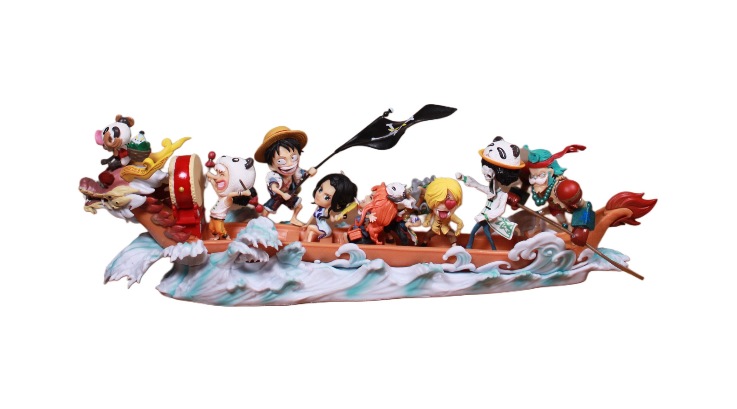ONEPIECE CREW RIDING SHIP STATUE